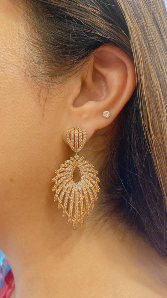 Upside-Down Pear-Shaped Korean Stones In Silver