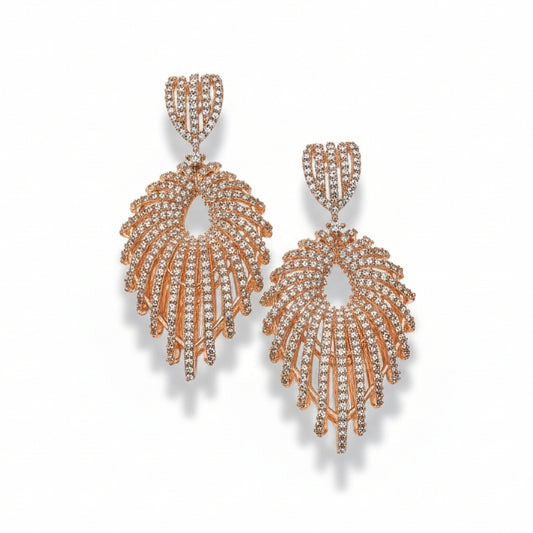Upside-Down Pear-Shaped Korean Stones In Silver