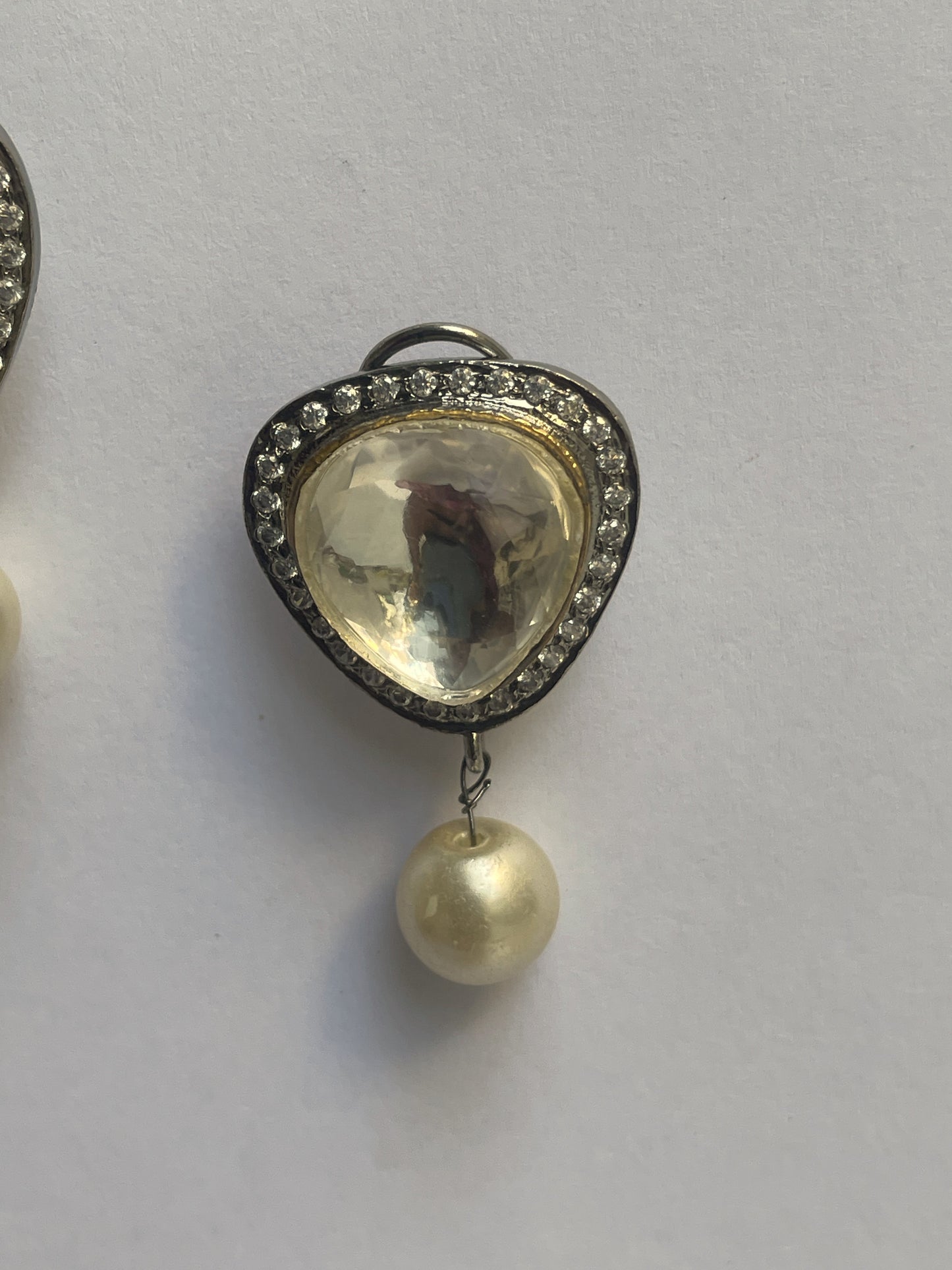 Kundan Pearl Studs