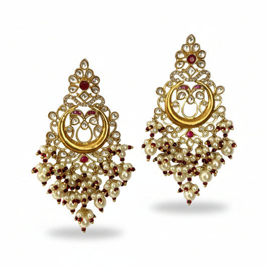 Kundan Chandelier Earrings