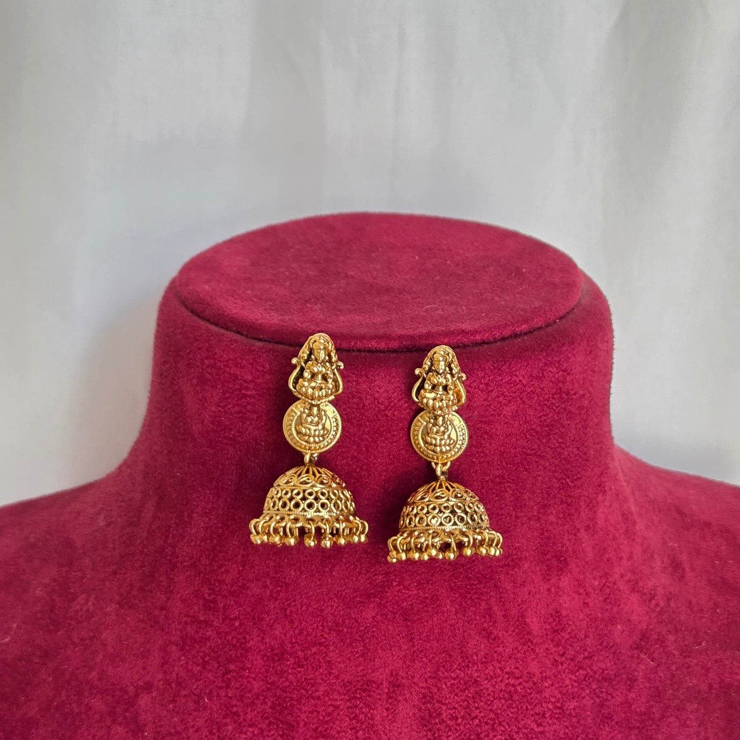 Temple Coin Lakshmi Necklace Set