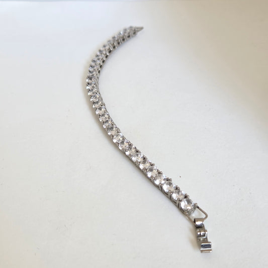 White Rhodium Tennis Bracelet