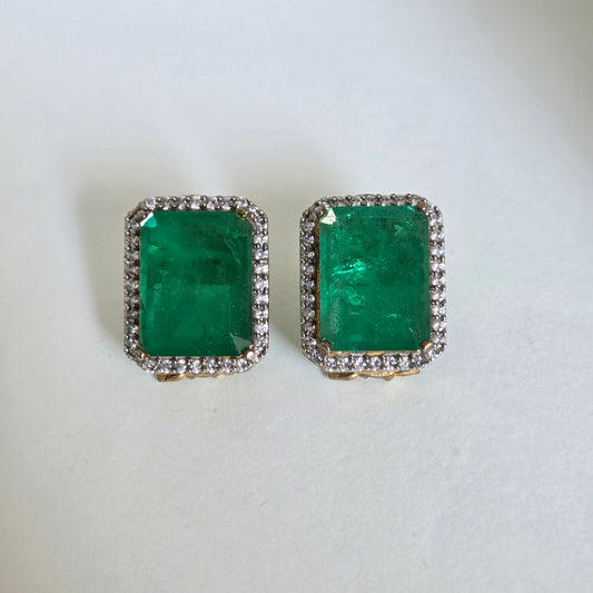 Emerald Green Crystal Studs