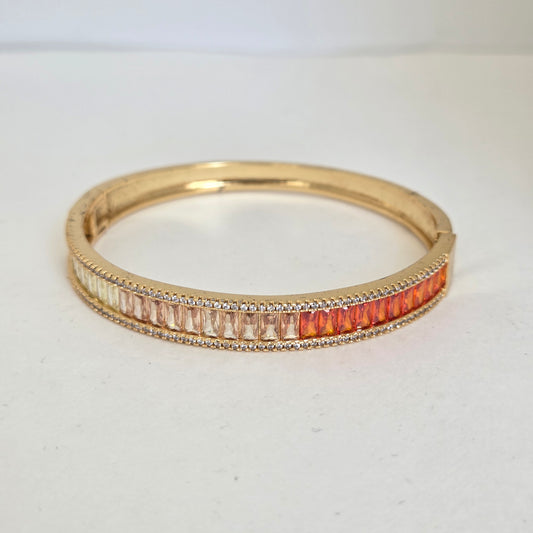 Ombré Zircon Baguette Bangle