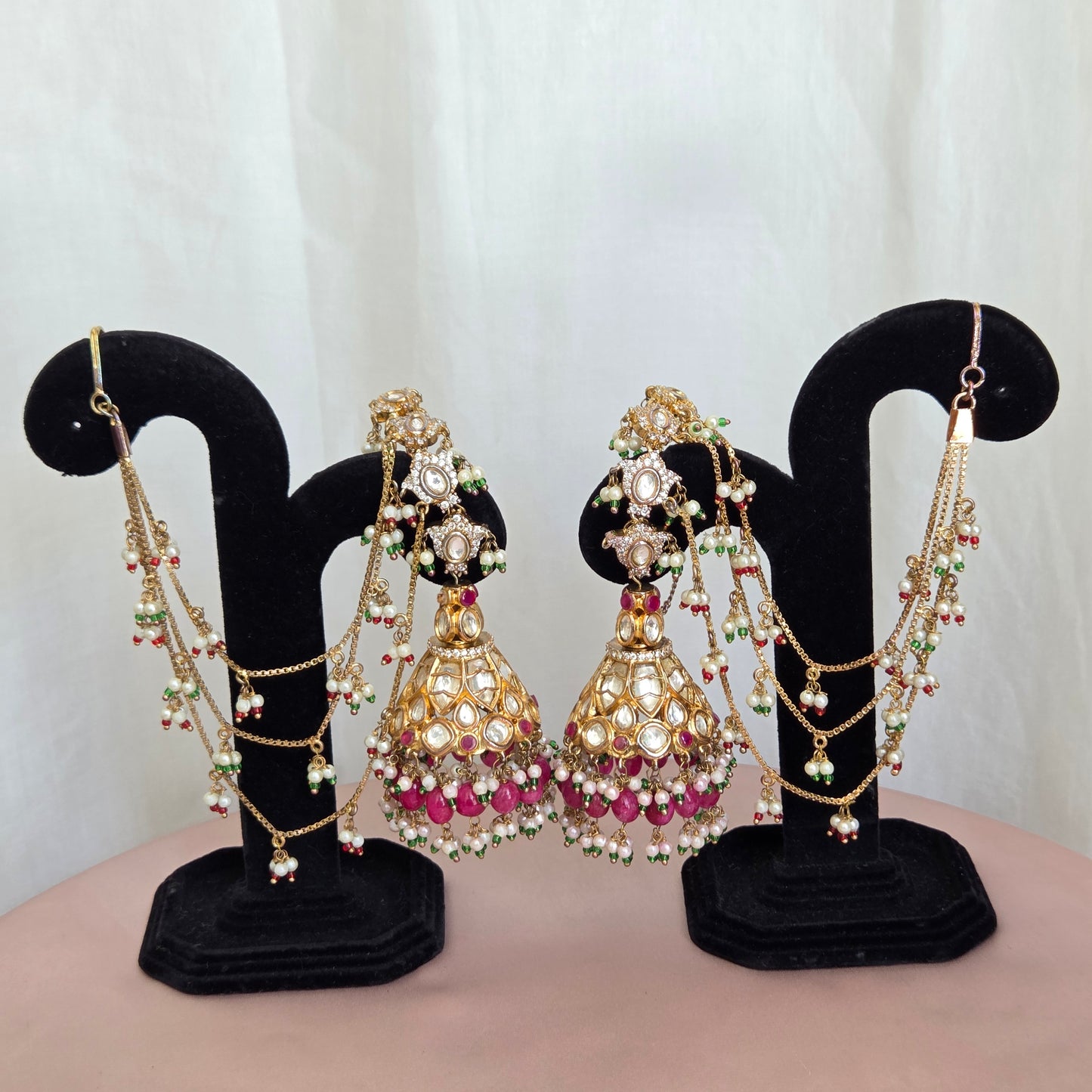 Kundan Jhumka Earrings
