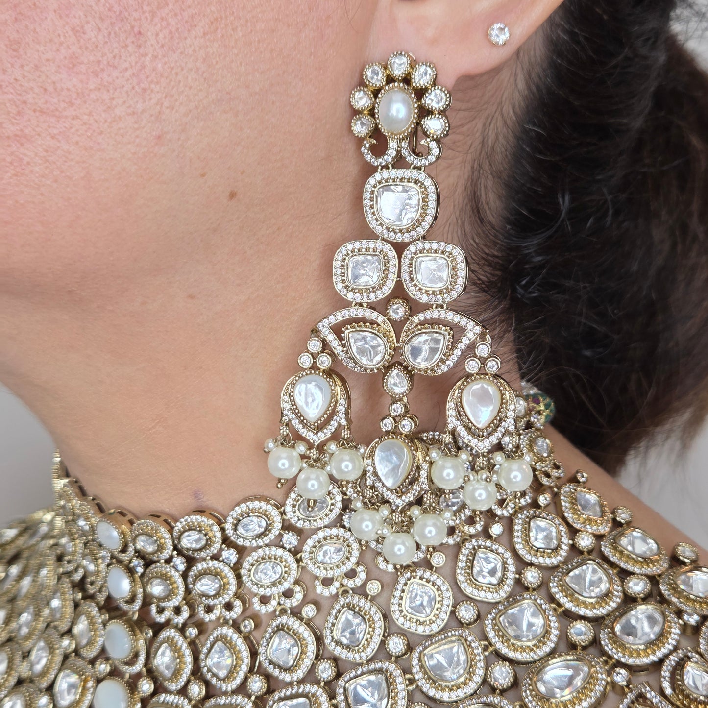 Royal Kundan Polki Choker Necklace Set