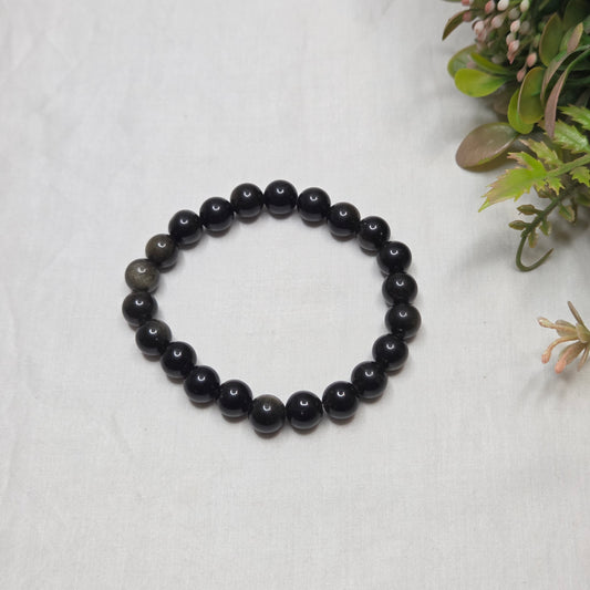 Black Beaded Bracelet
