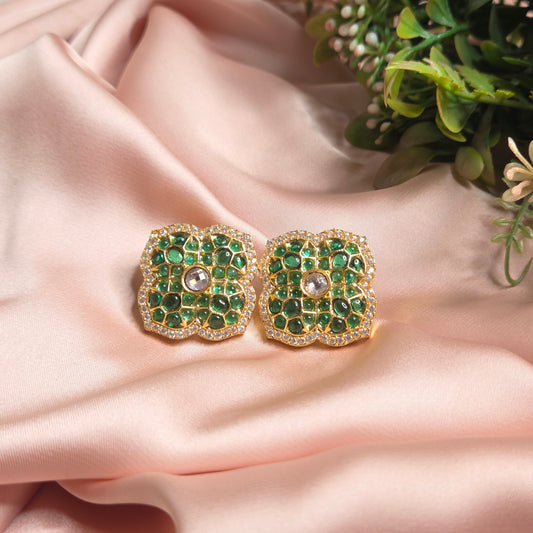 Classic Kundan Stud Earrings