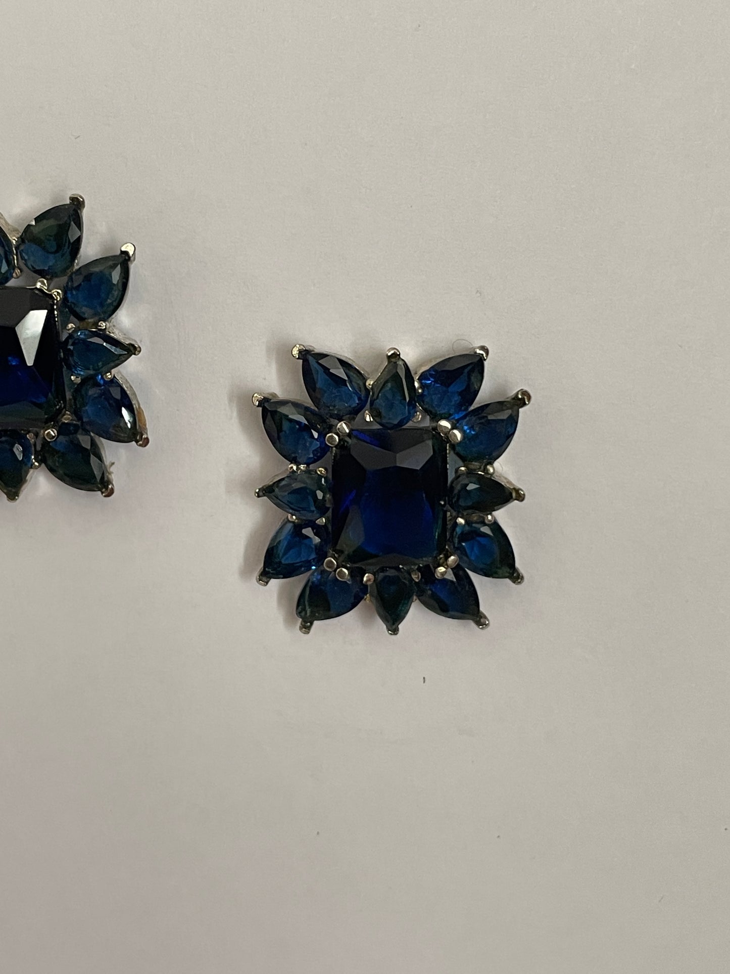 Black Finish Gothic Stone Studs