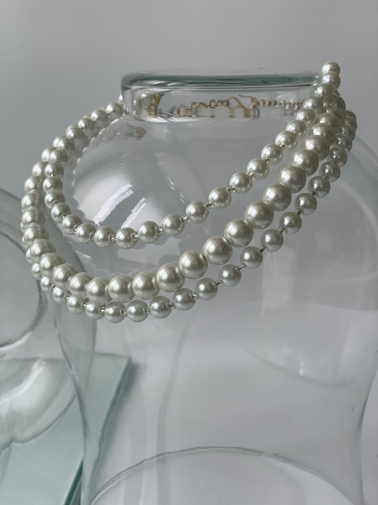 Three Layered Pearl Necklace
