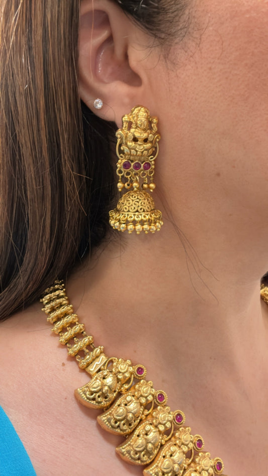 Temple Motif Necklace Set