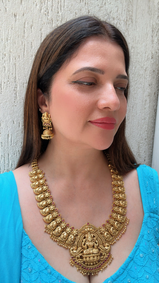 Temple Motif Necklace Set