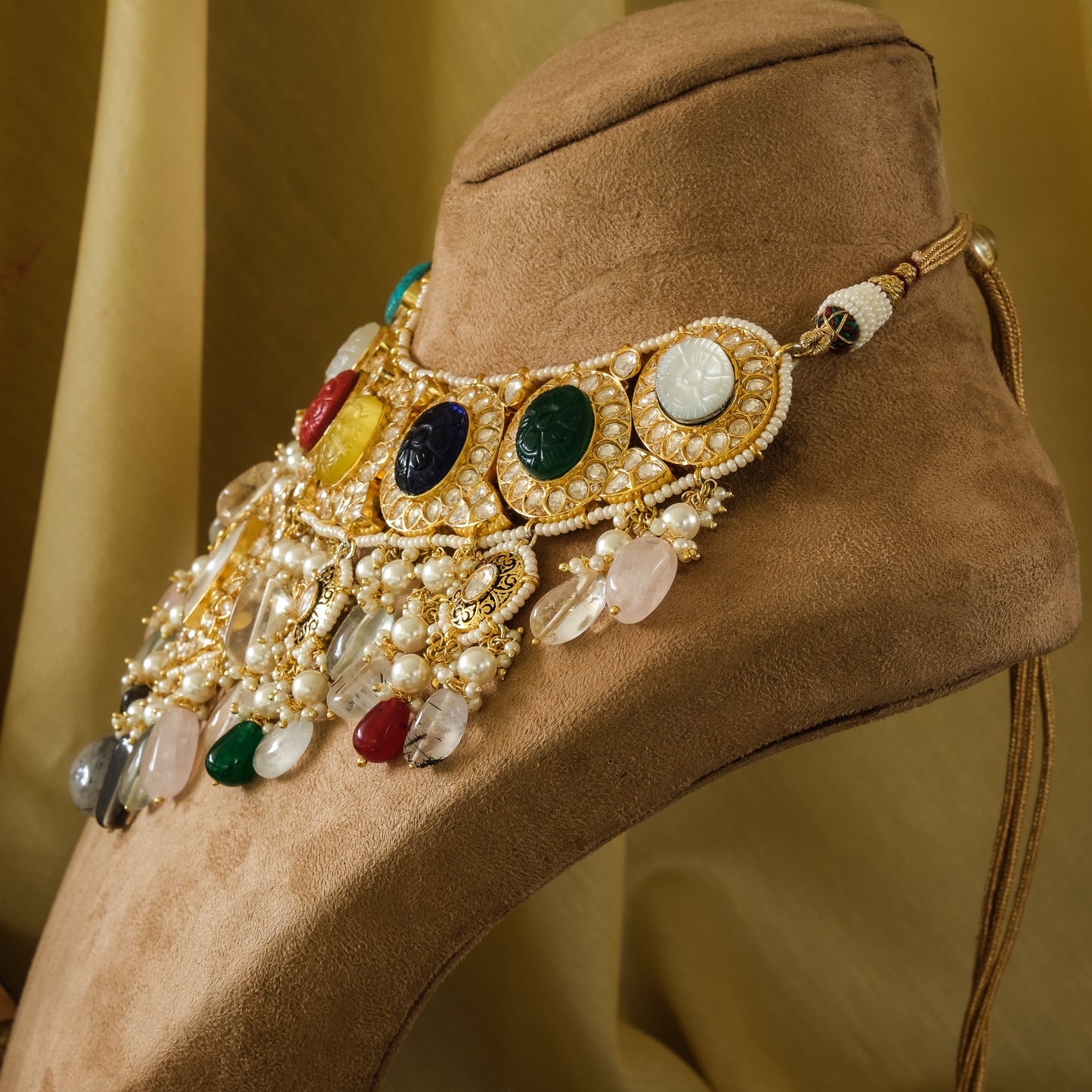 Kundan and Navratna Complete Bridal Set
