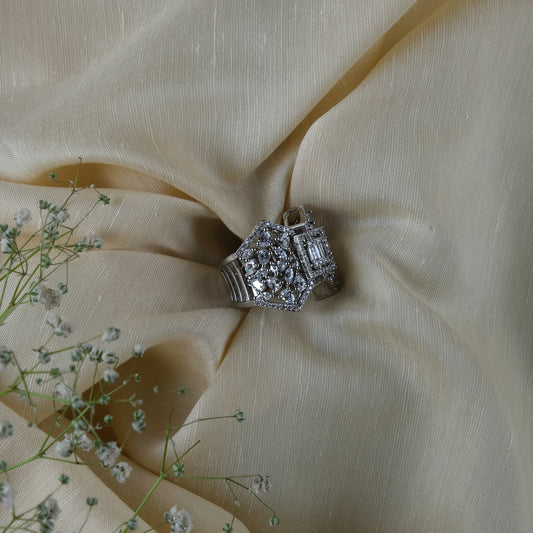 Zircon Diamond Ring