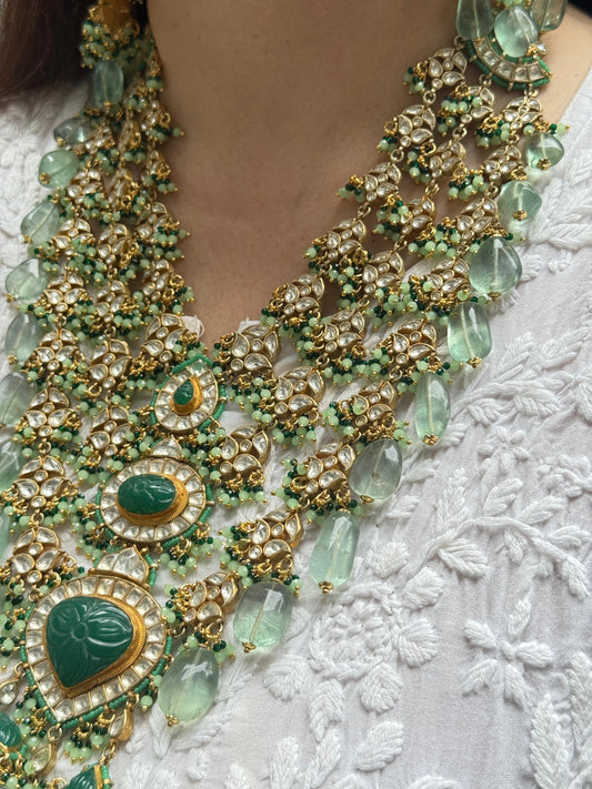 Kundan Bridal Pastel Layered Necklace