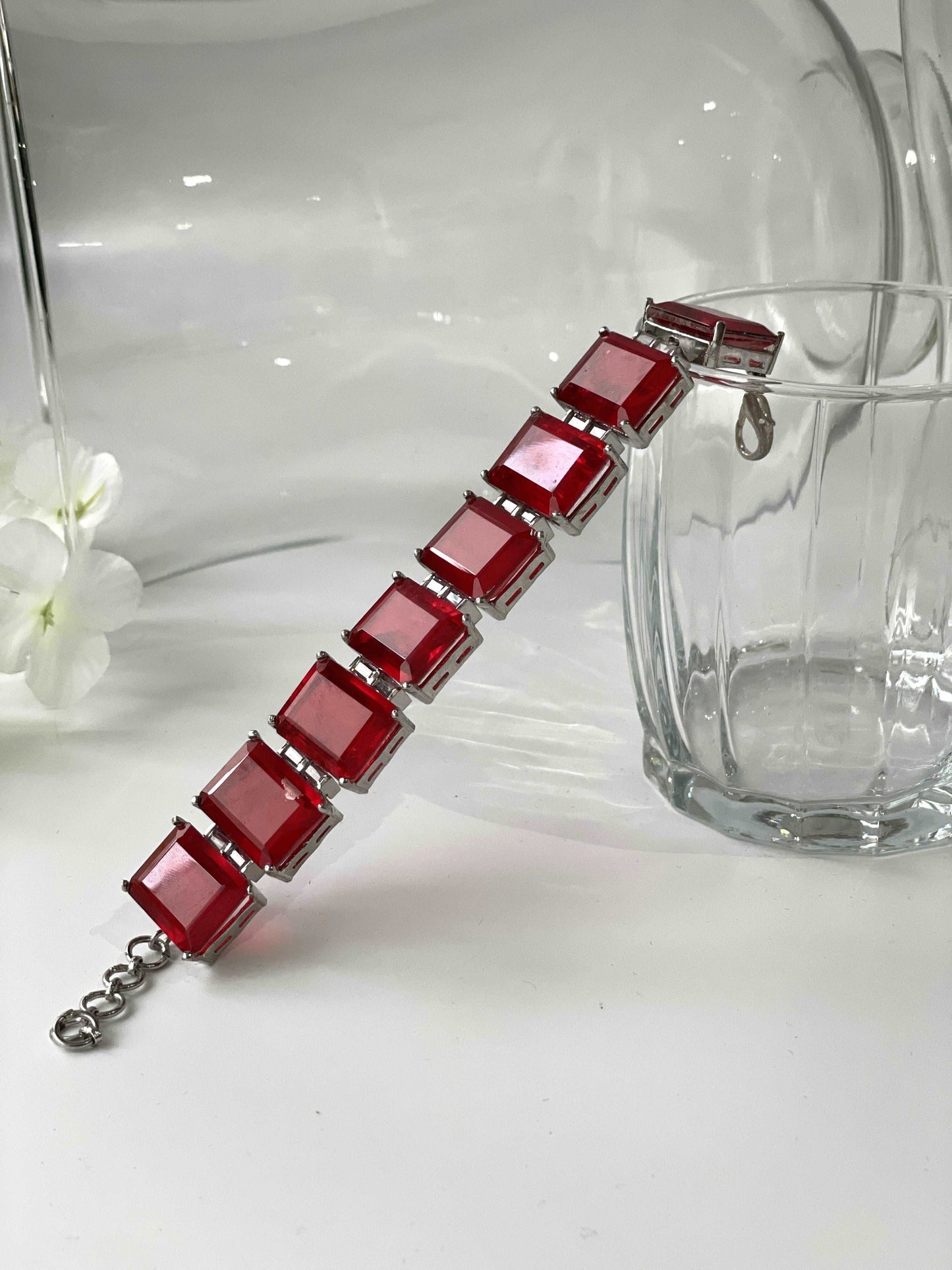 Deep Red Doublet BraceletStudio6Jewels
