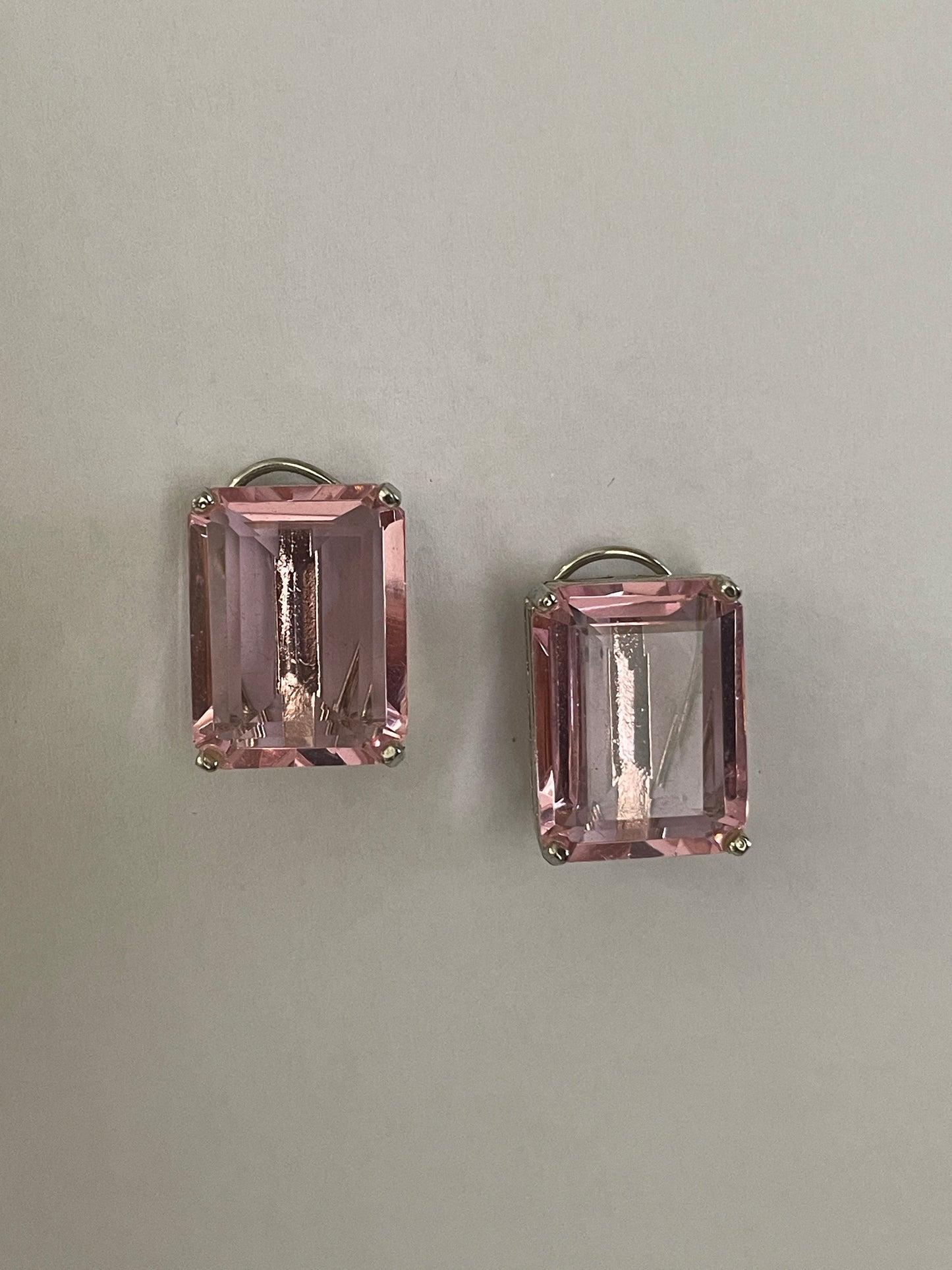 Studs Earrings on White Finish