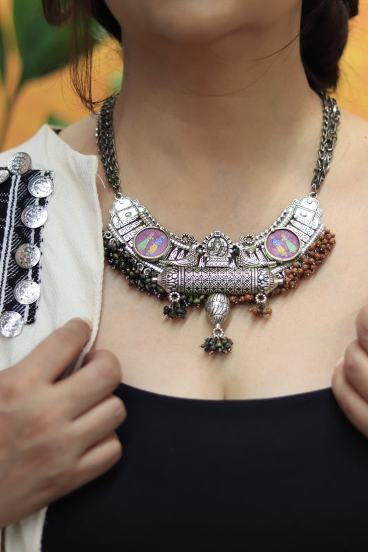 Oxidised German Silver Necklace