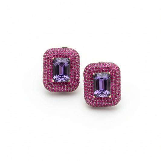 Zircon Doublet Studs