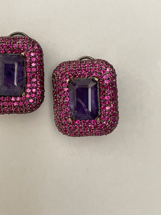 Zircon Doublet Studs