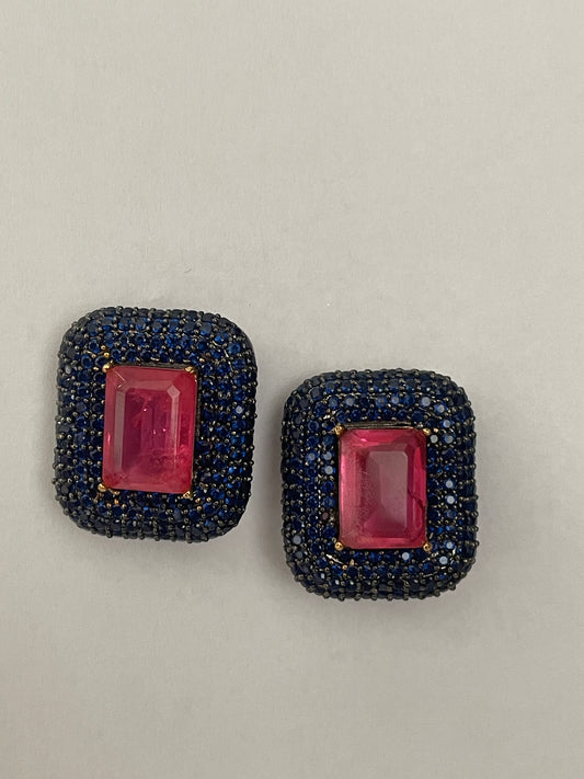 Zircon Doublet Studs