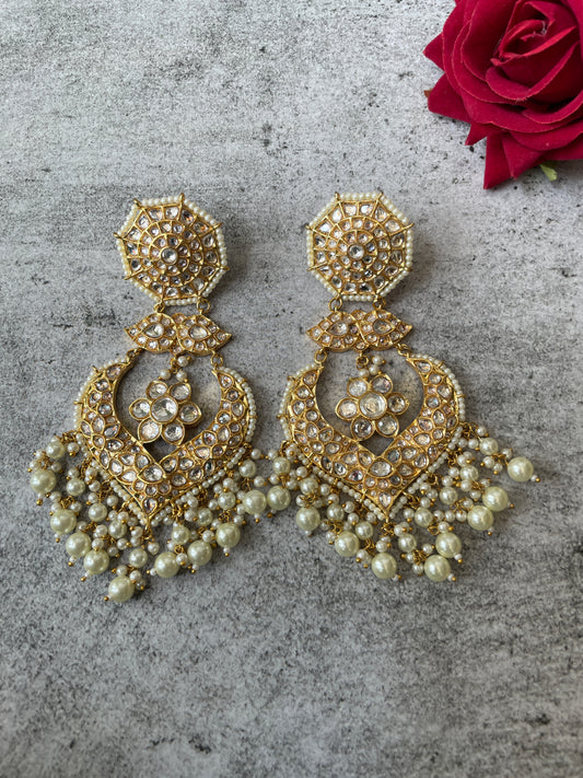 Kundan Utsav Chandbaalis with Beaded Accents
