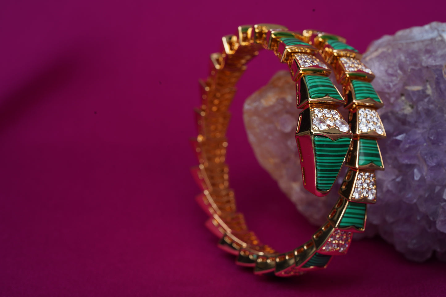 Snake Wrap Enamel Cuff (Copy)