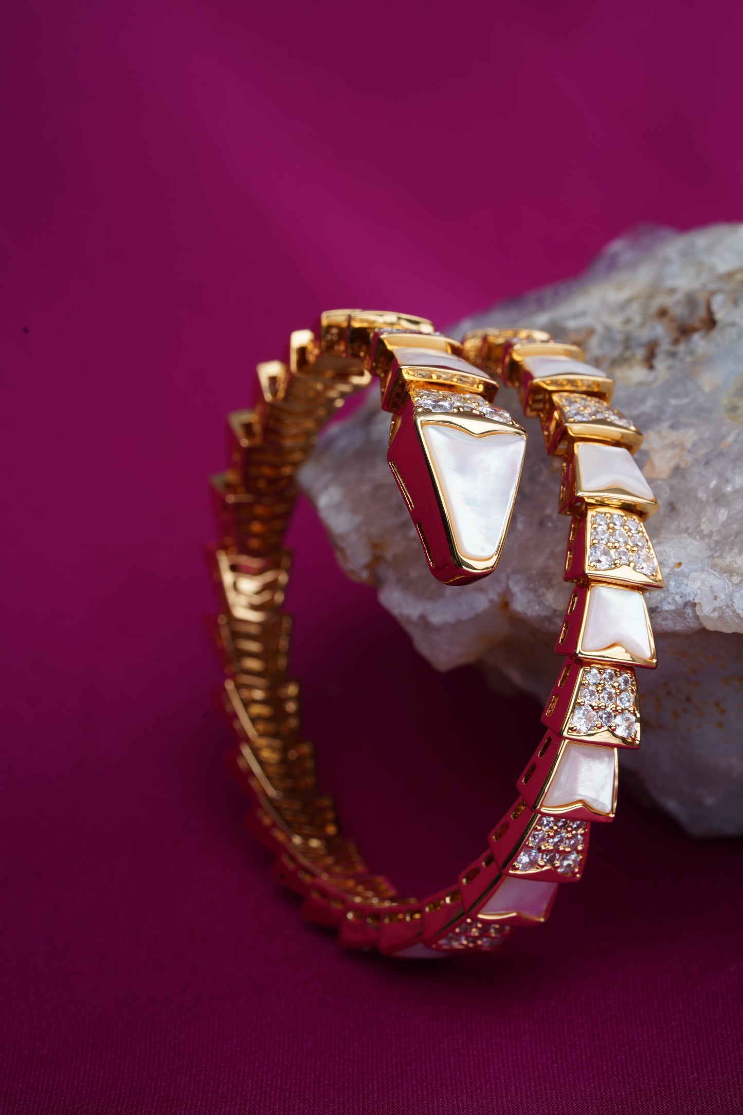 Snake Wrap Enamel Cuff