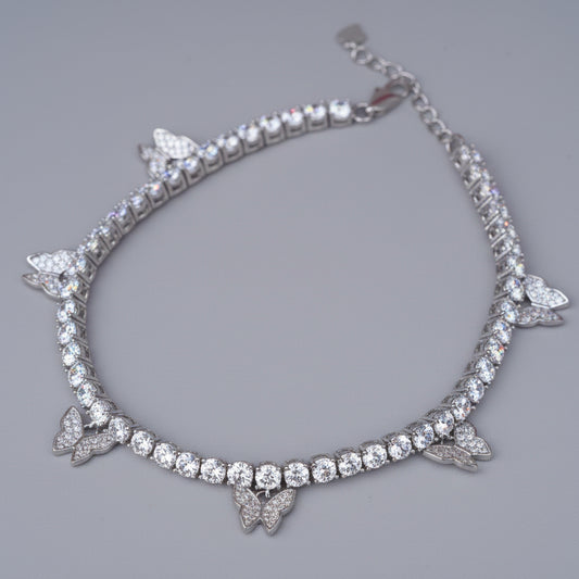 Butterfly Charm Zircon Bracelet
