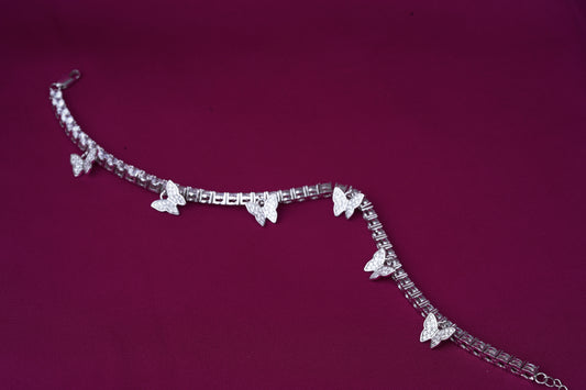 Butterfly Charm Zircon Bracelet