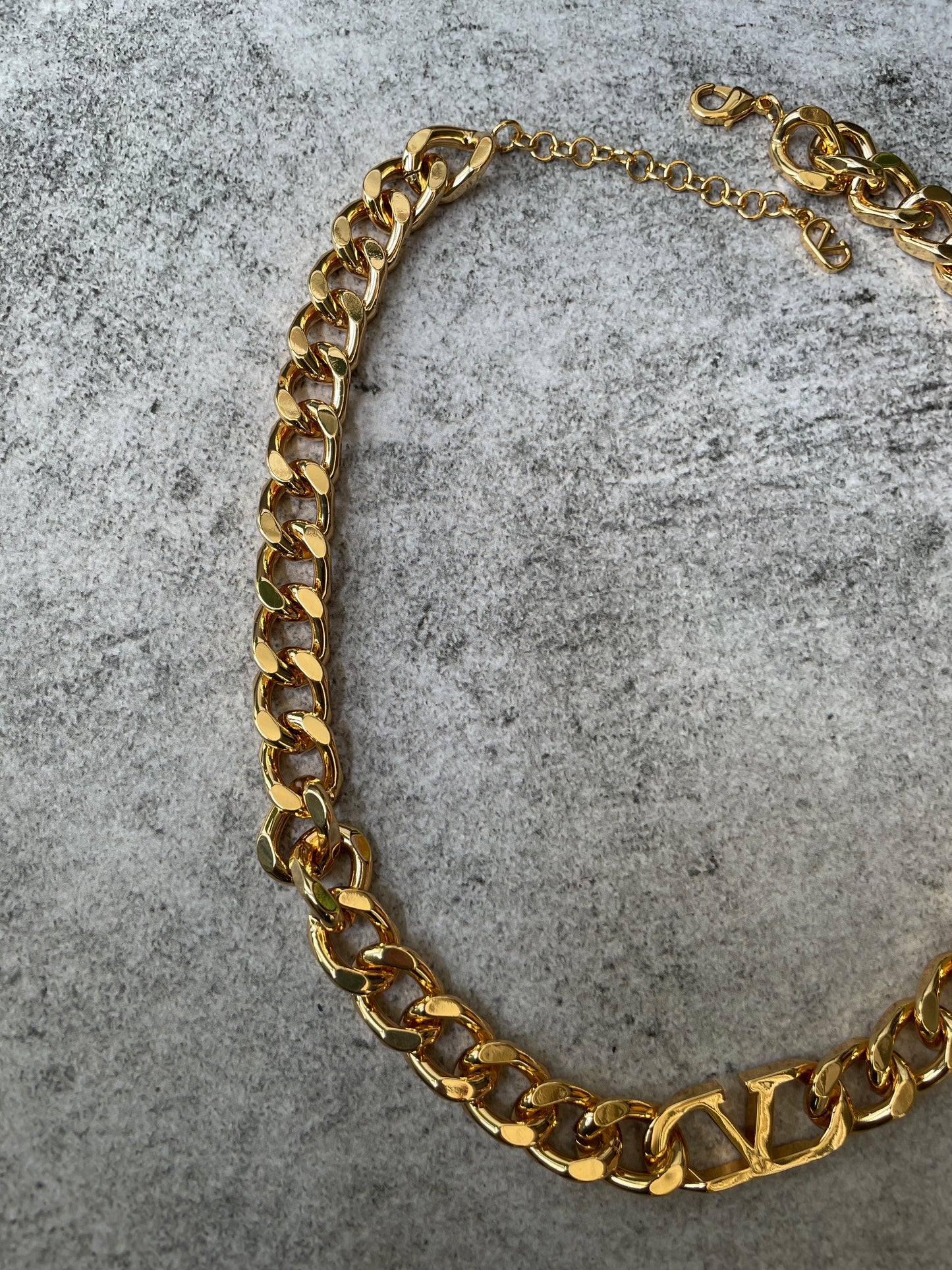 Urban Linked Gold Finish Necklace