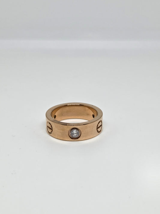Gold Toned Minimal Band Ring
