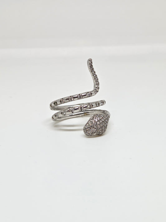 Zircon Snake Wrap Ring