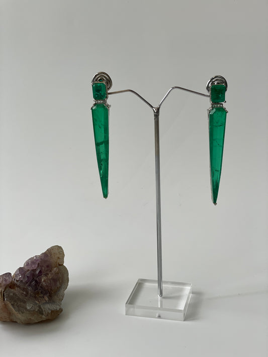 Green Doublet EarringsStudio6Jewels