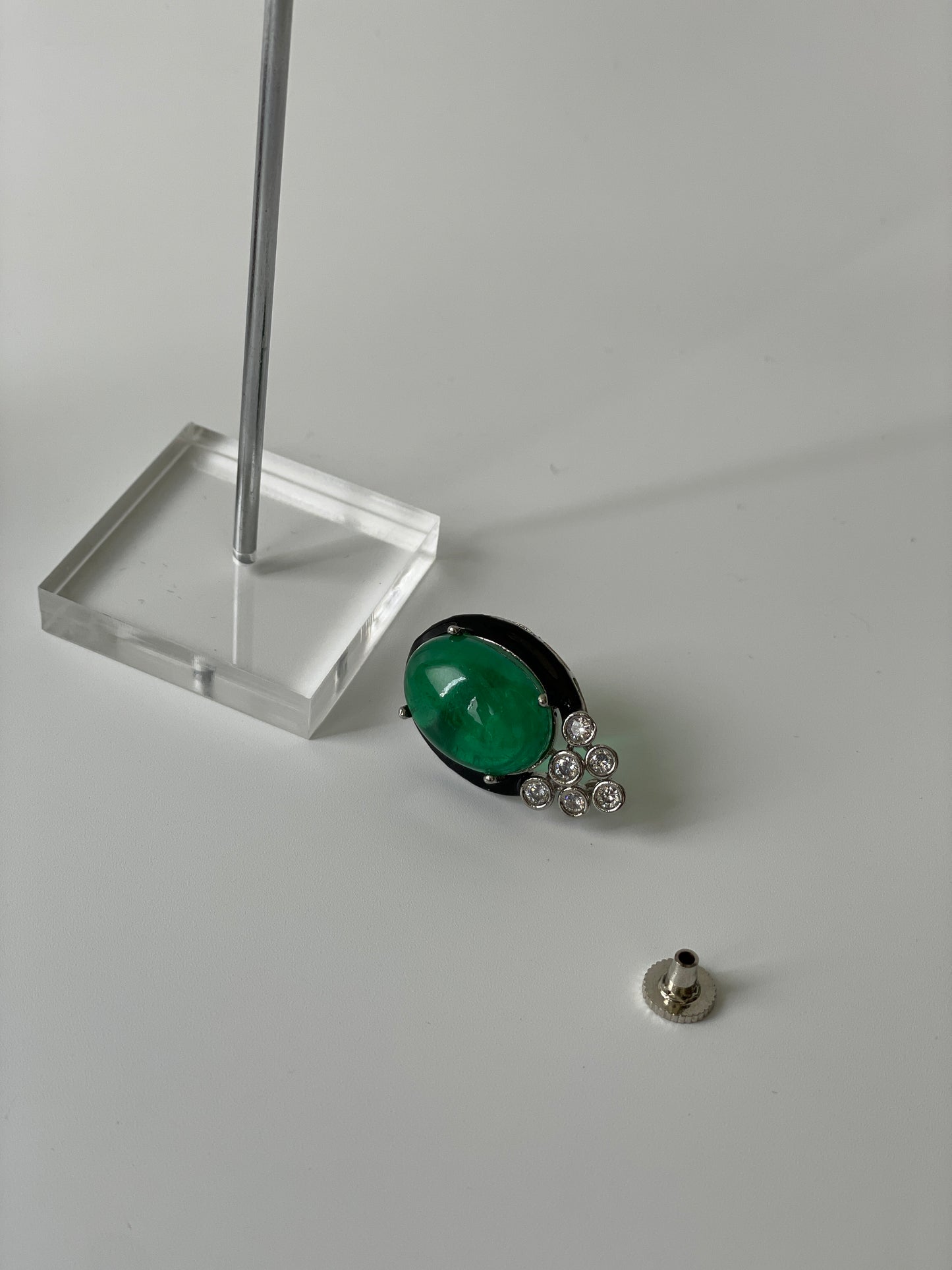 Green Doublet Mini Stud Earrings