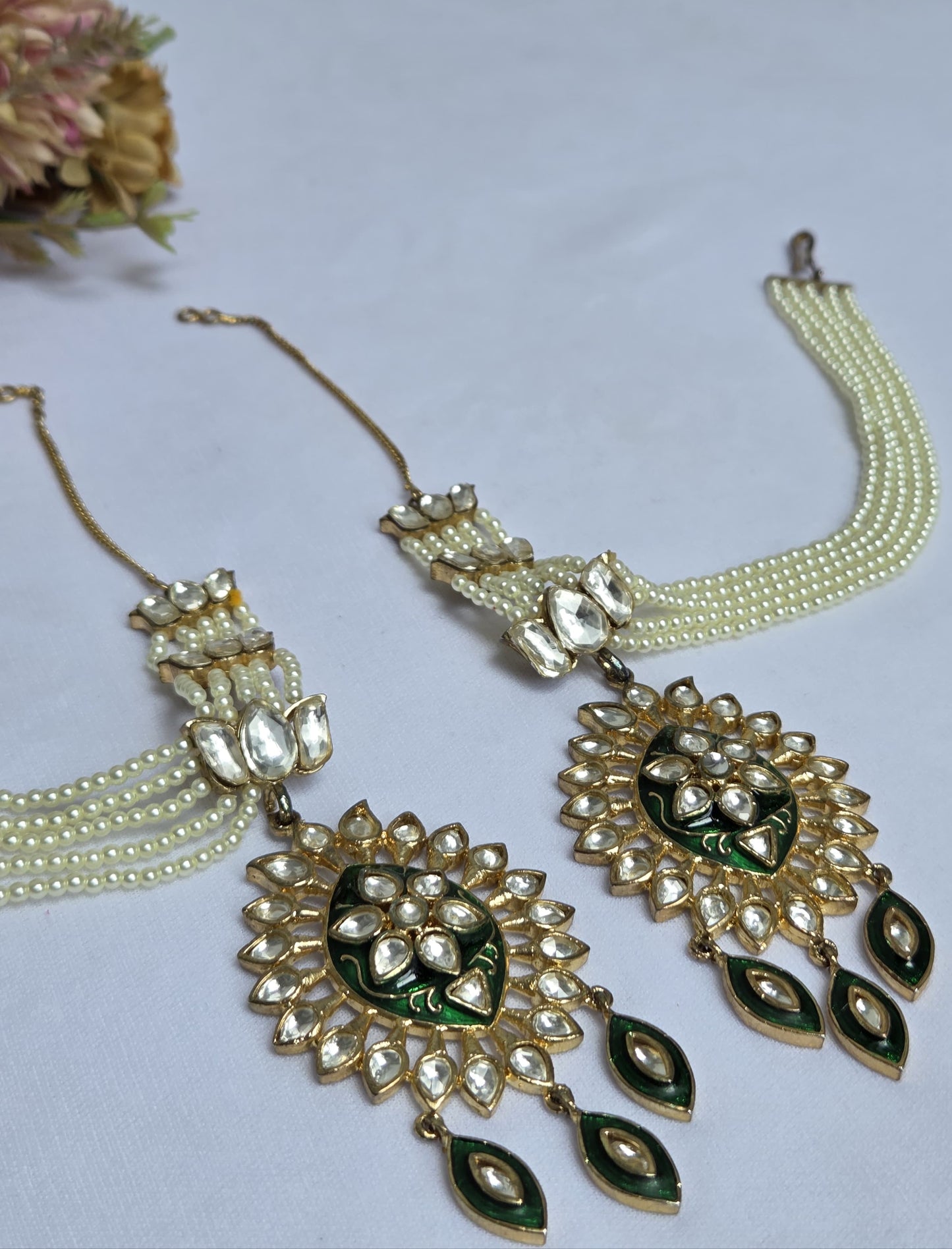 Kundan Meenakaari Earrings