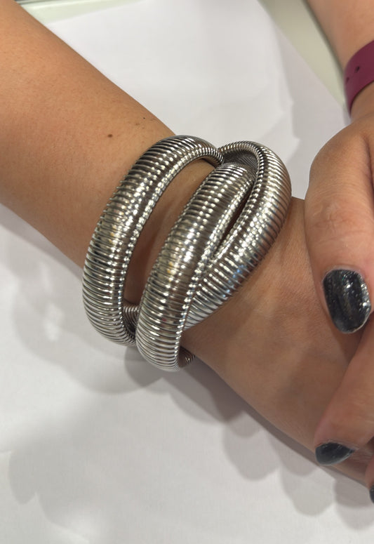 Spiral Textured Wrap Cuff