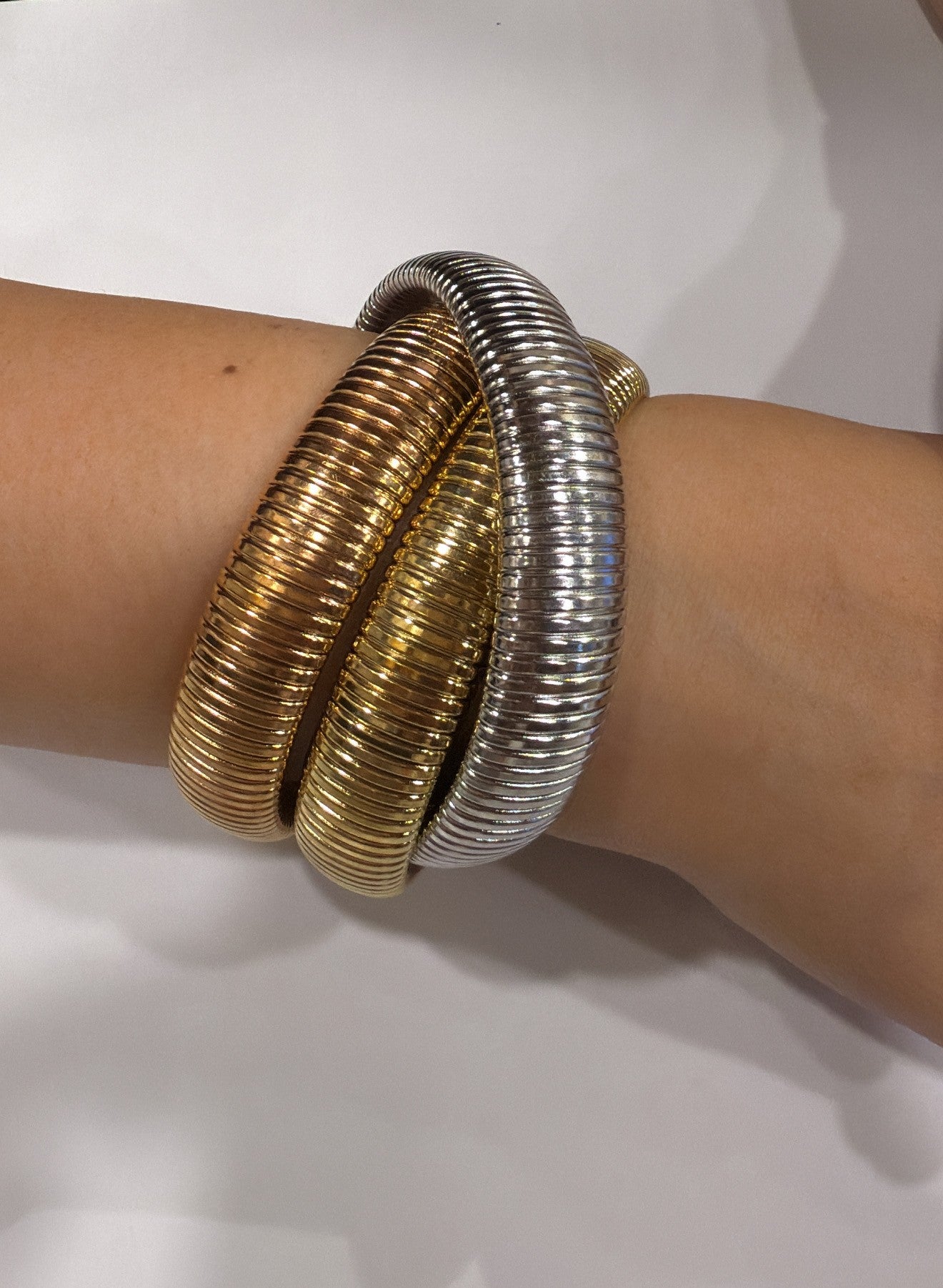 Spiral Textured Wrap Cuff