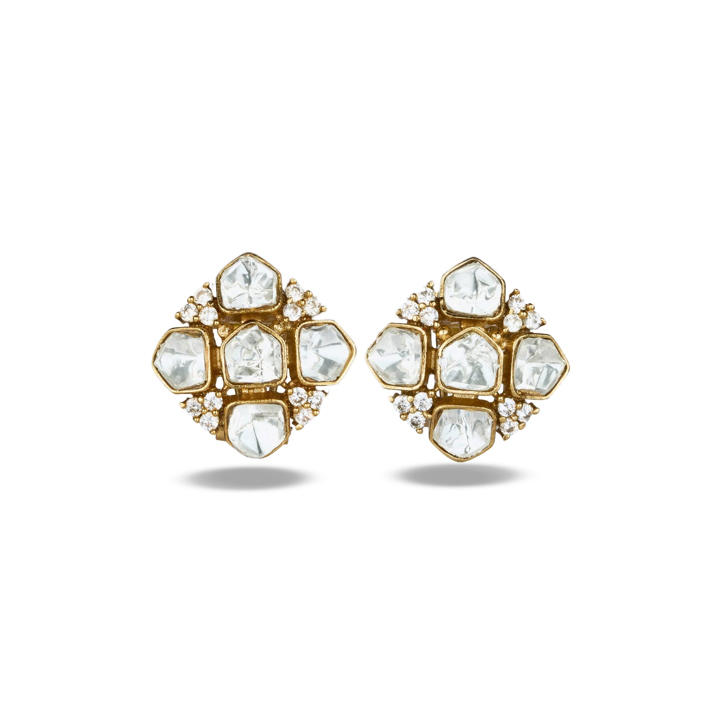 Minimal Polki Studs