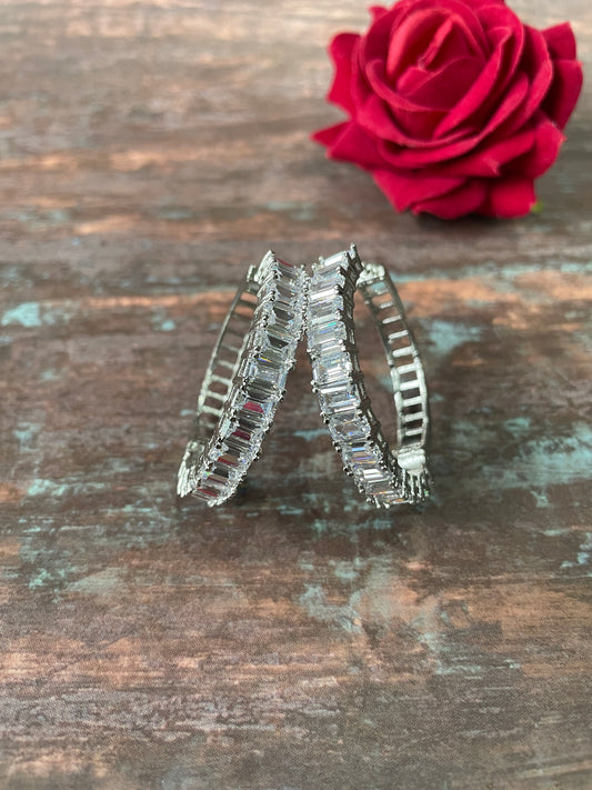 Zircon Studded Classic Hoops