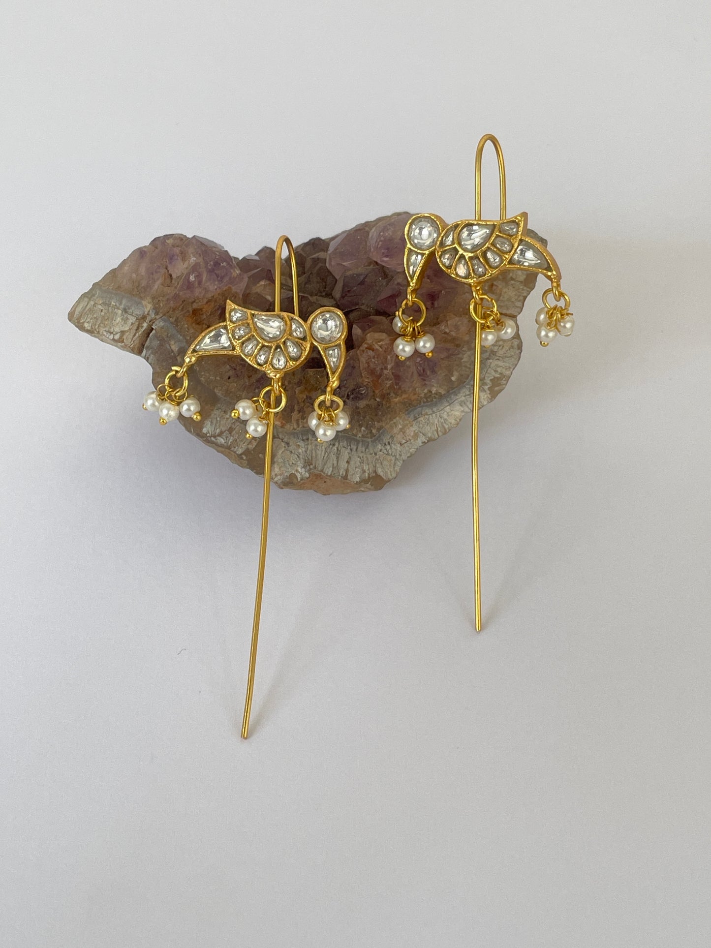 Pinned Bird Motif Earring
