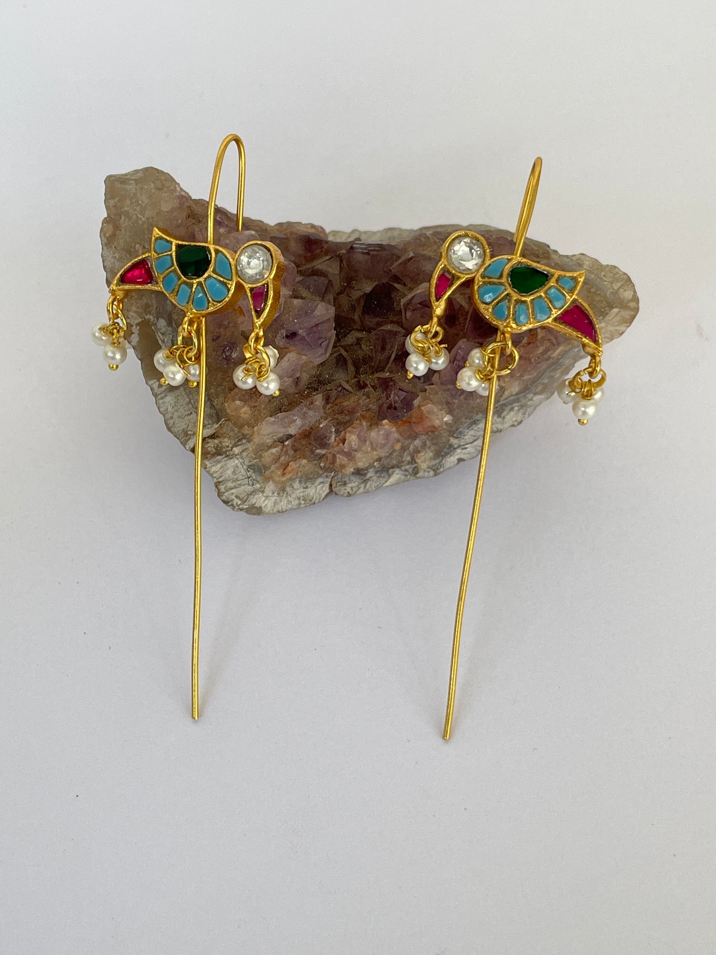 Pinned Bird Motif Earring