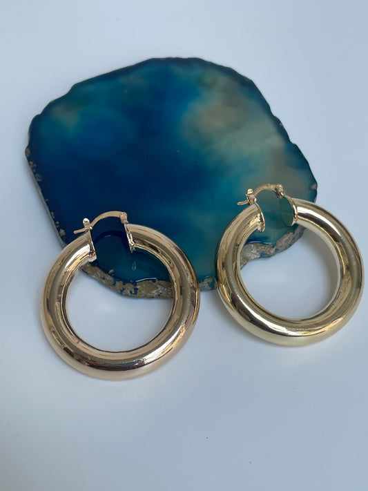 Classic Gold Hoops