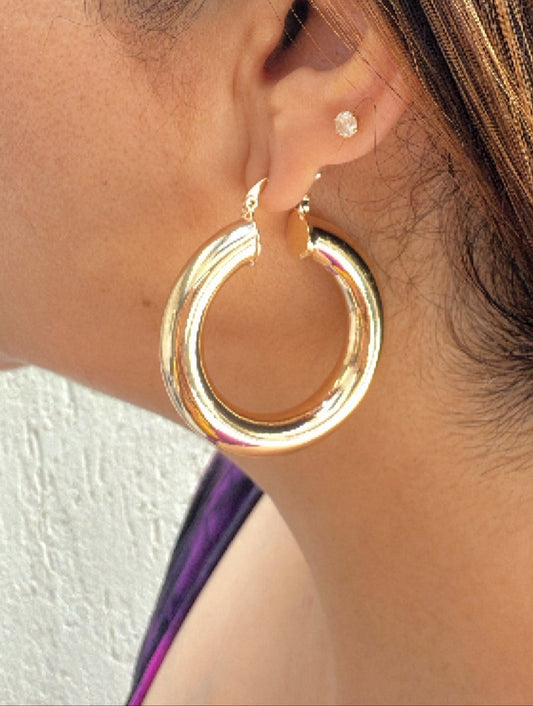 Classic Gold Hoops