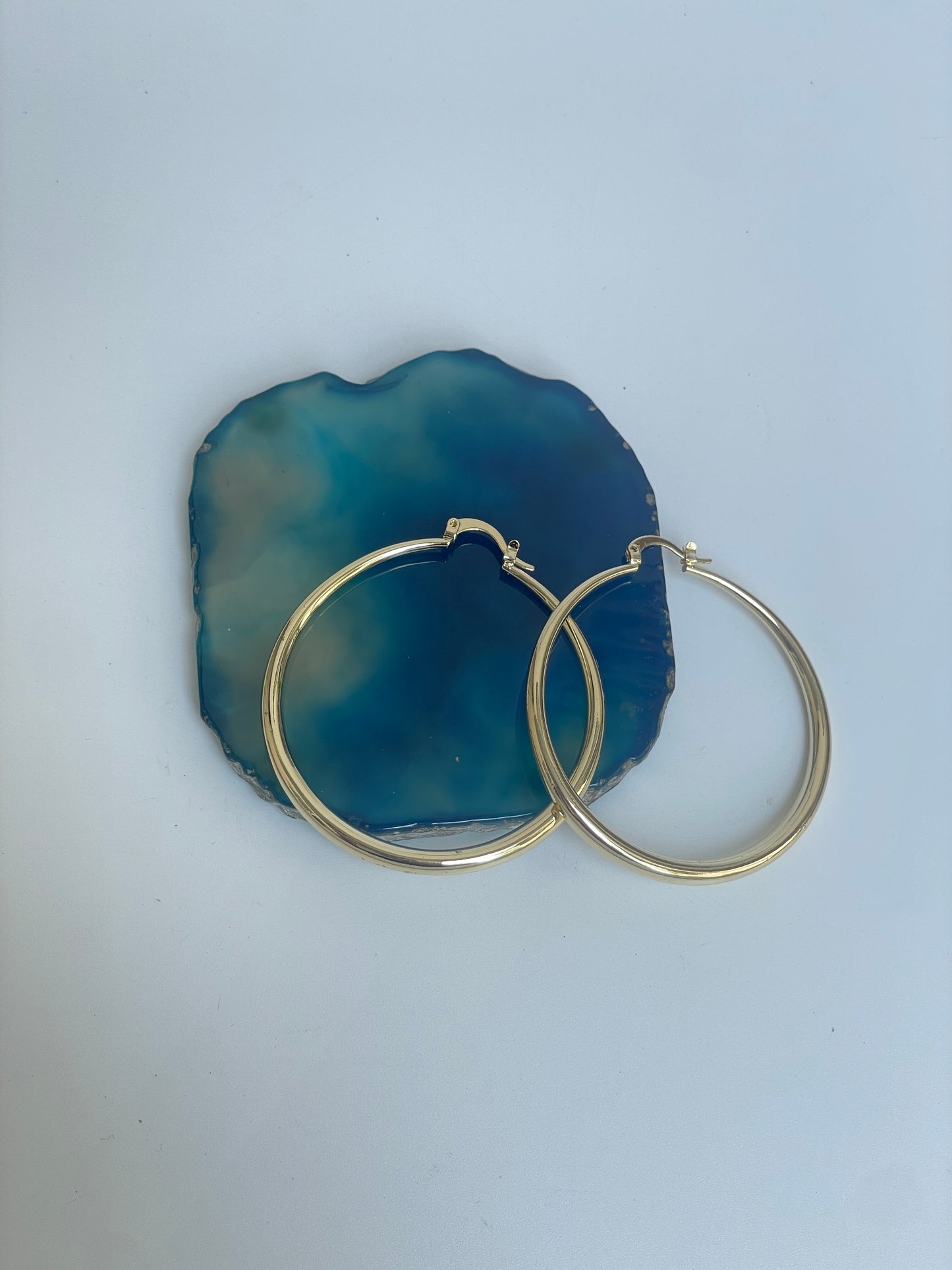 Shiny Bold Gold Hoops