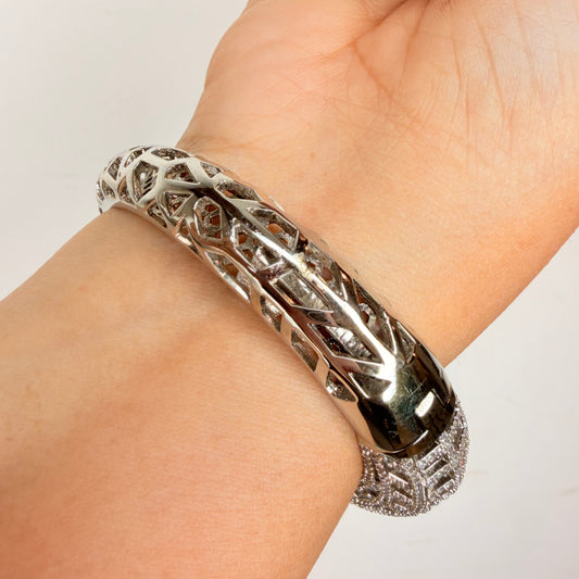 White Finish Casual Everyday Cuff