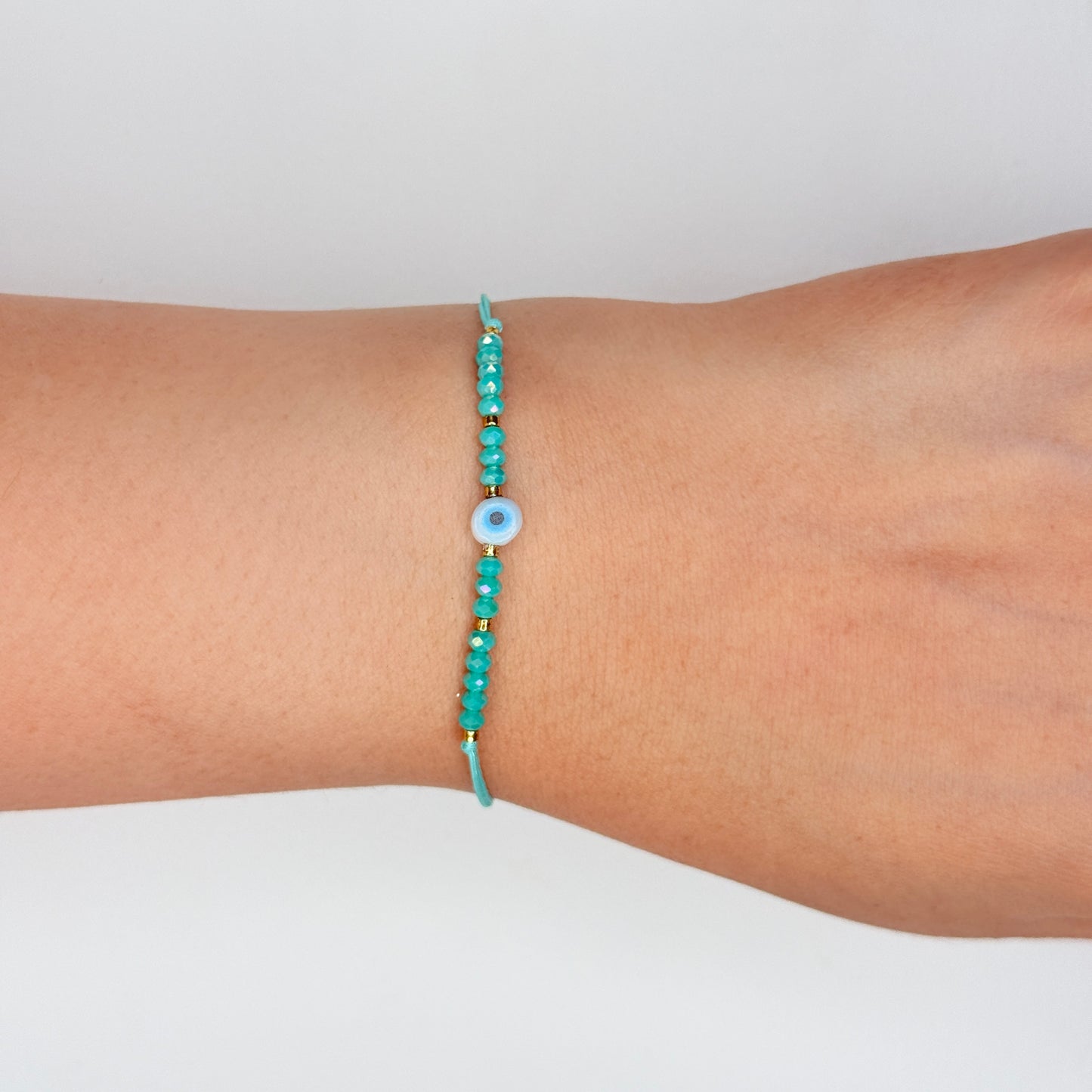 Blue Beaded Evil Eye Rakhi