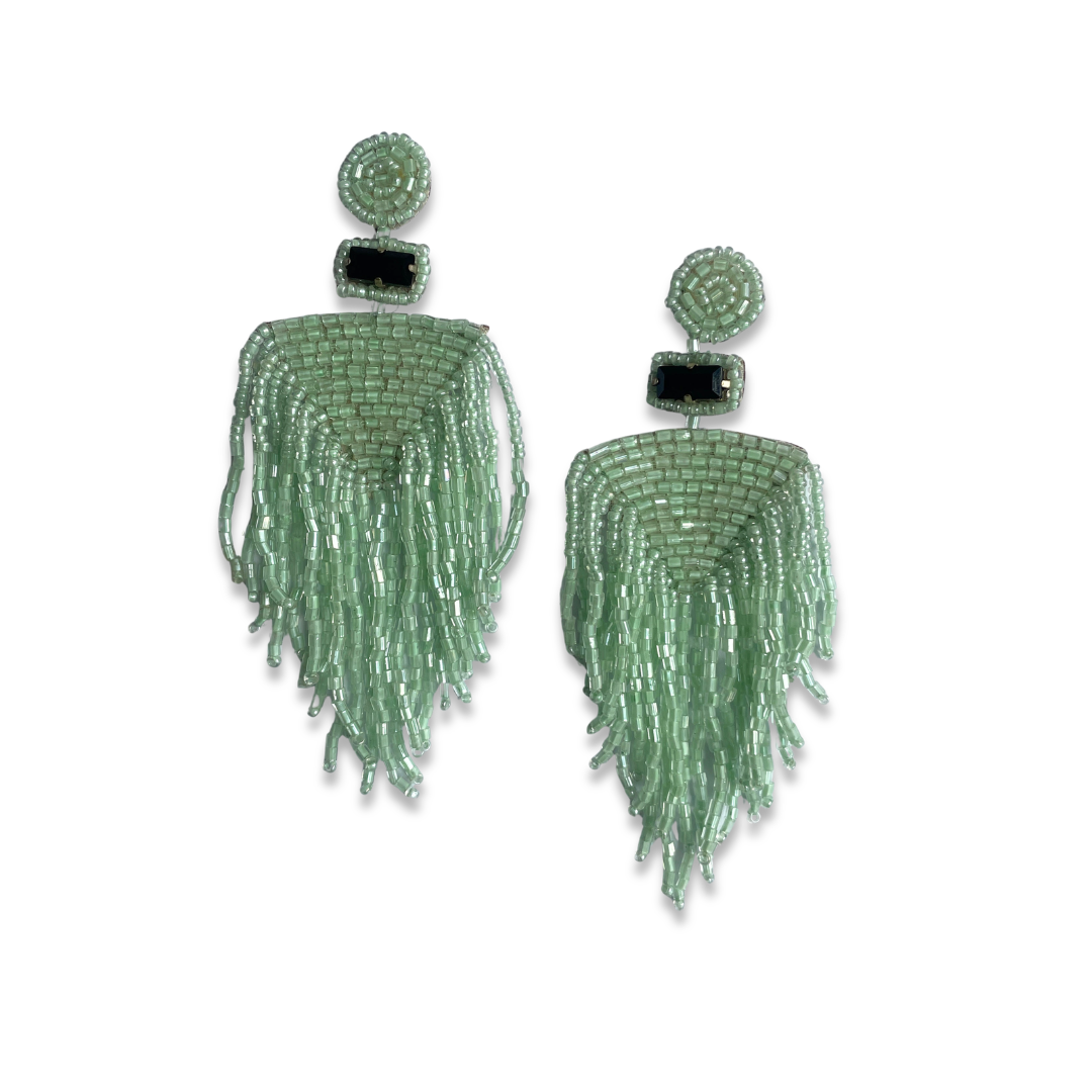 Beaded Tassel Earrings