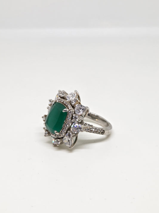 Sparkly Colorstone Zircon Ring
