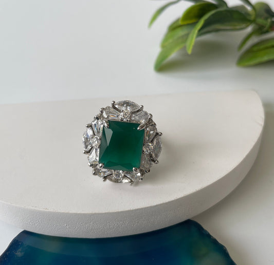 Colored Stone Zircon Ring